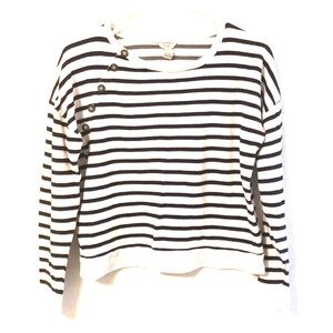 Striped sailor crop top